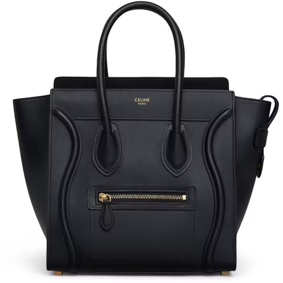 Celine Micro Luggage bag in Grained calfskin Leather Black - Picture 1 of 6